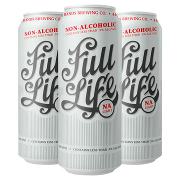 4 Hands Full Life NA Beer 4pk/16oz Cans