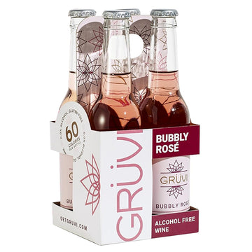 Gruvi Alcohol Free Bubbly Rosé 4pk/275ml Bottles