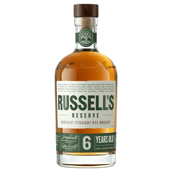 Russell's Reserve 6yr Straight Rye Whiskey – InternetWines.com