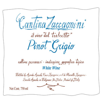 Cantina Zaccagnini dal Tralcetto Pinot Grigio