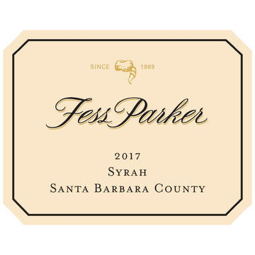 Fess Parker Santa Barbara Syrah 2017