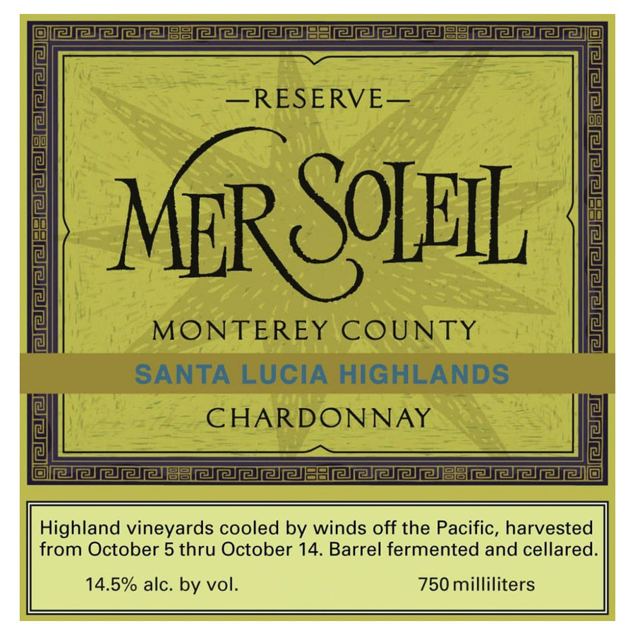 Mer Soleil Santa Lucia Highlands Reserve Chardonnay 2019