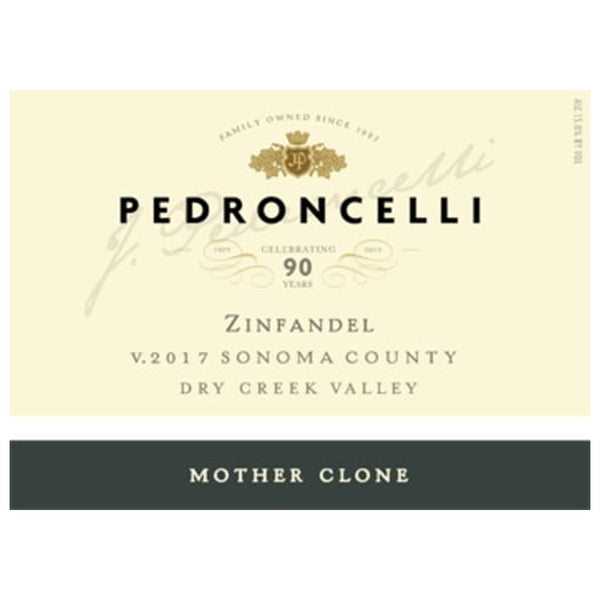 Pedroncelli Mother Clone Zinfandel 2019 – InternetWines.com