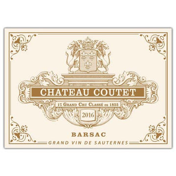 Chateau Coutet Sauternes-Barsac 2016 375ml