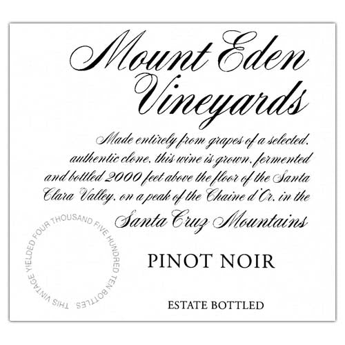 Mount Eden Vineyards Estate Pinot Noir 2018