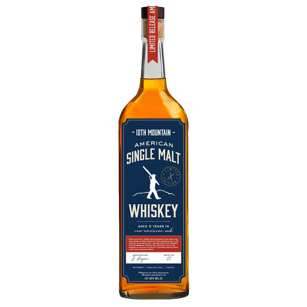 ウィスキー 10th Mountain American Single Malt Whiskey – InternetWines.com