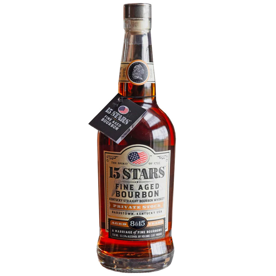 15 Stars Private Stock 8 & 15 Year Blended Bourbon Whiskey