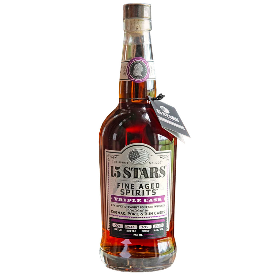 15 Stars Triple Cask Blended Bourbon Whiskey