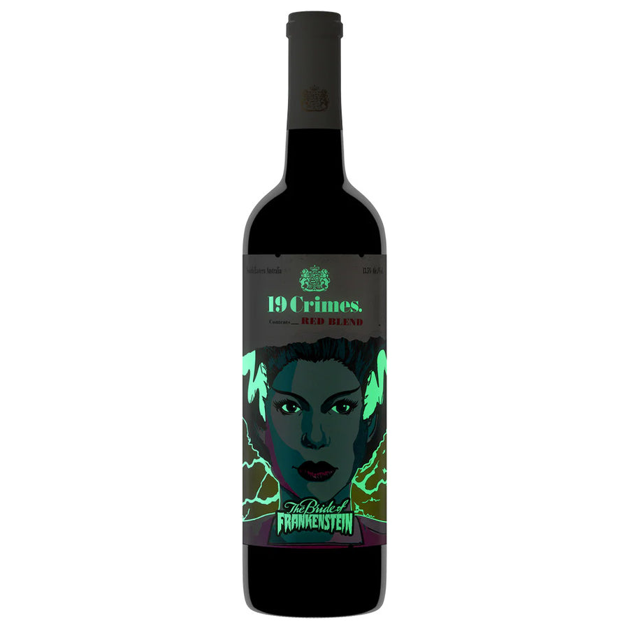 19 Crimes Universal Monsters Bride of Frankenstein Red Blend