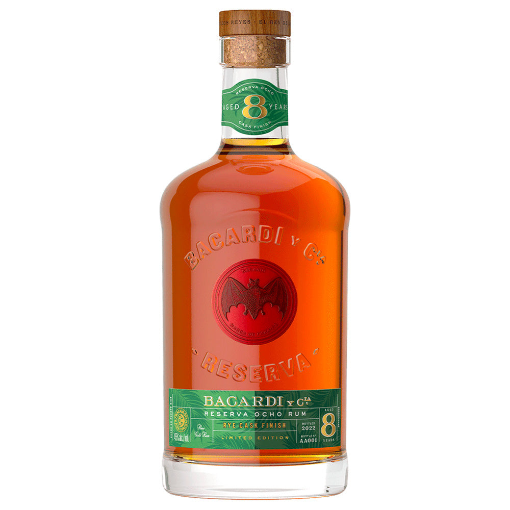 Bacardi Reserva Ocho Rye Cask Finish Rum – InternetWines.com