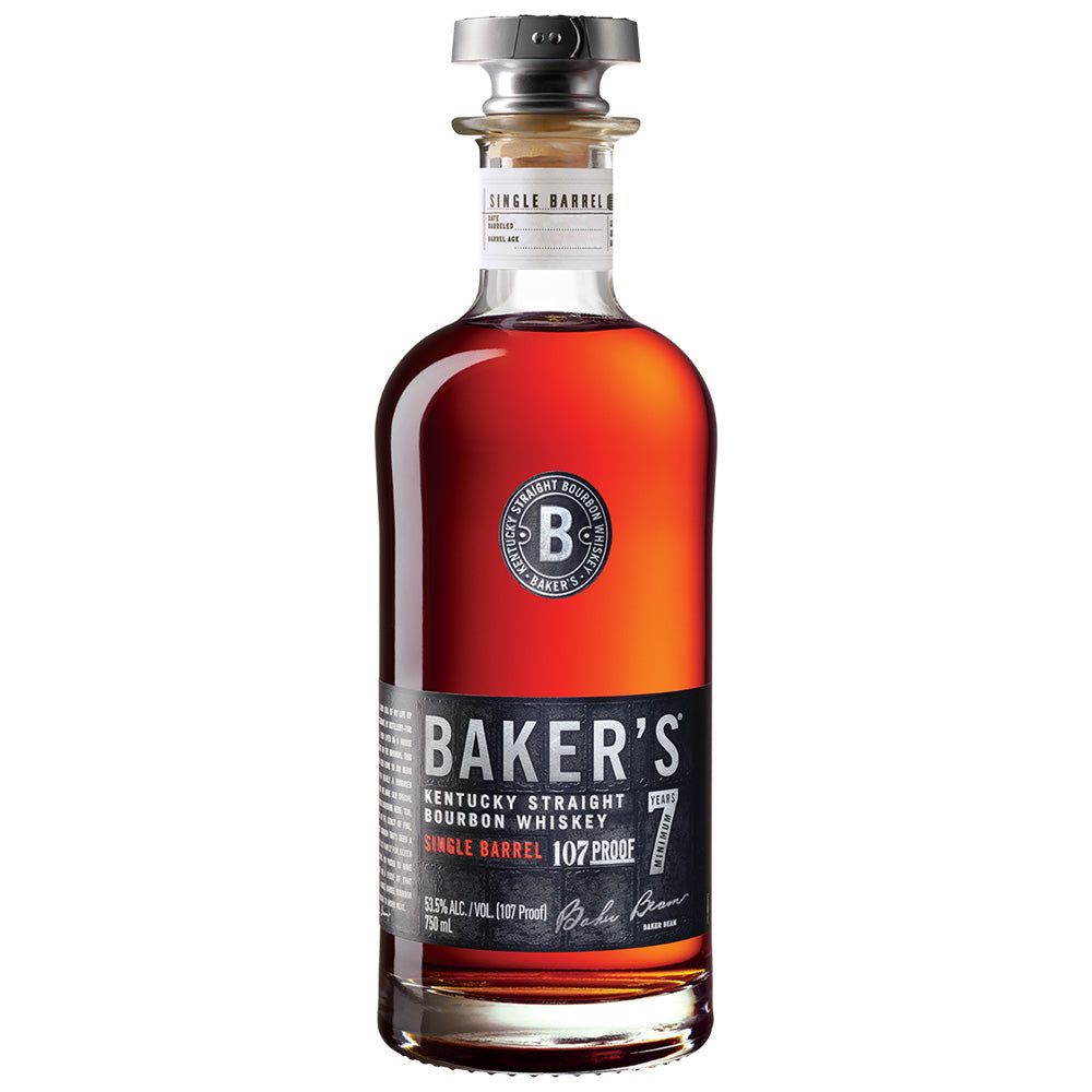 終売品！旧ボトルBAKER'S 107 プルーフ バーボンウイスキー 750ML Baker's Single Barrel Bourbon – InternetWines.com