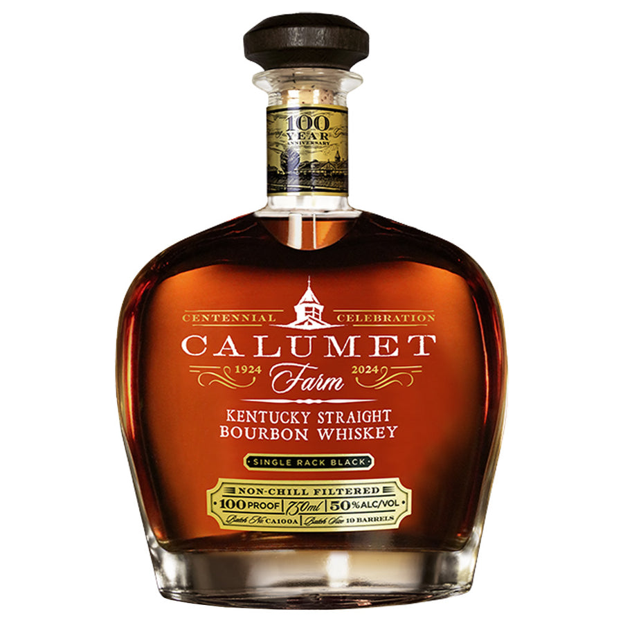 Calumet Farm Single Rack Black Straight Bourbon Origin Centennial Release
