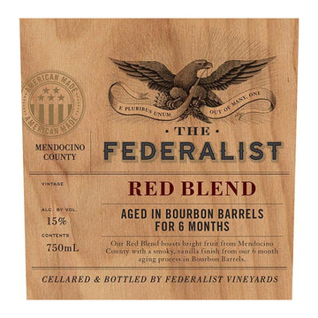 The Federalist Bourbon Barrel Aged Red Blend 2017