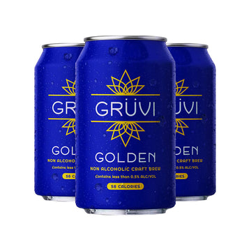 Gruvi Golden Lager NA Beer 6pk/12oz Cans