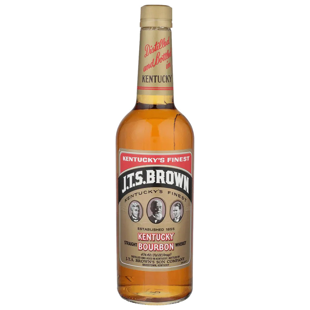 【希少】J.T.S. BROWN バーボン　bottled in bond J.T.S. Brown Bourbon 80 Proof - 1 Liter – InternetWines.com