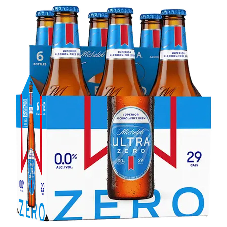 Michelob Ultra Zero Non-Alcoholic Beer 6pk/12oz Bottles