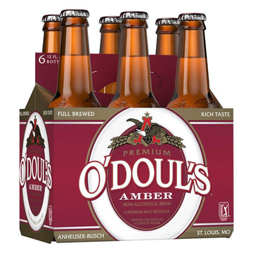 O'Doul's Amber NA Beer 6pk/12oz Bottles