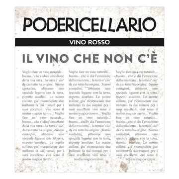 Poderi Cellario Vino Che Non C'é Rosso