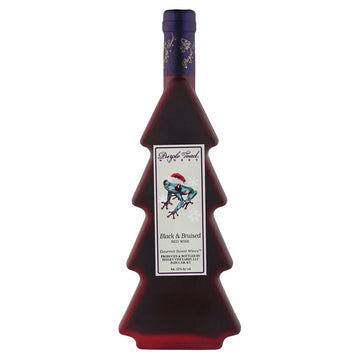 Purple Toad Black & Bruised Christmas Tree Bottle