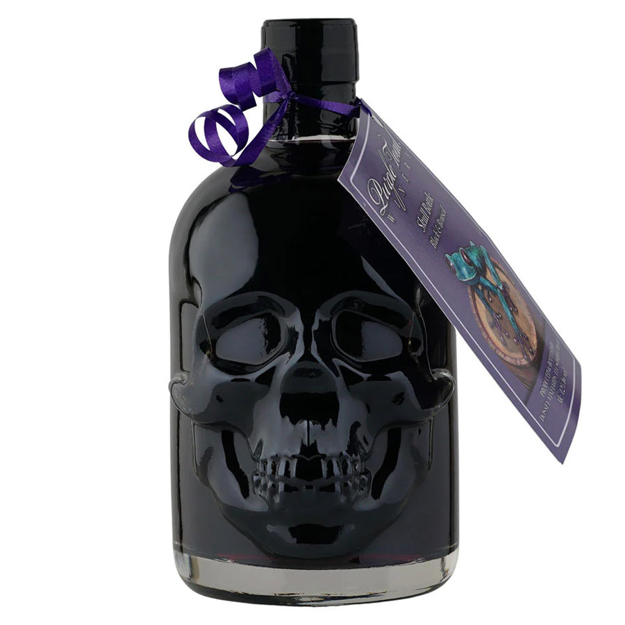 Purple Toad Black & Bruised Halloween Skull Bottle