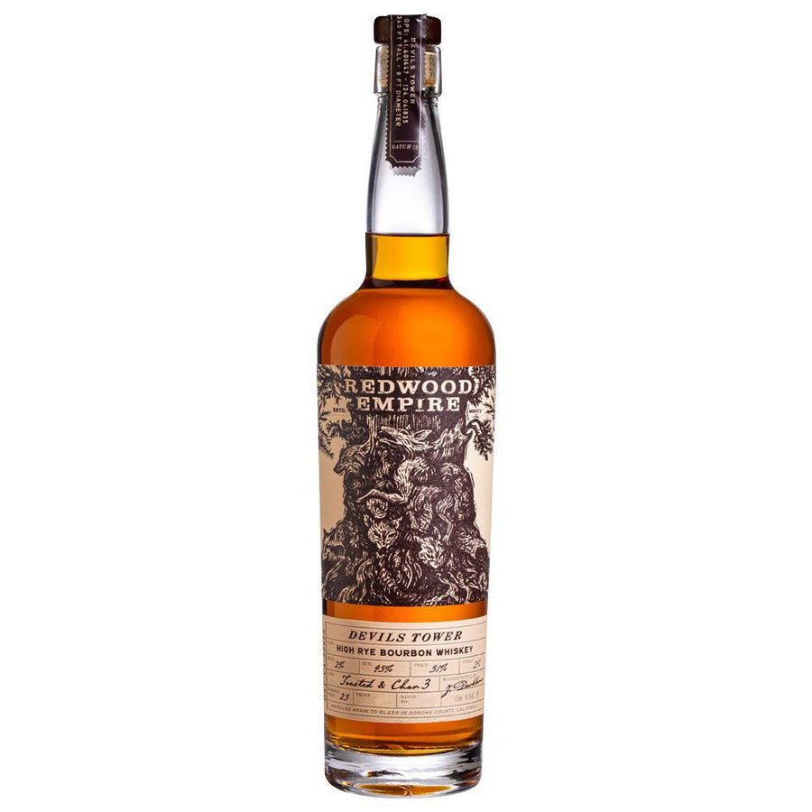 Redwood Empire Devils Tower High Rye Bourbon Whiskey