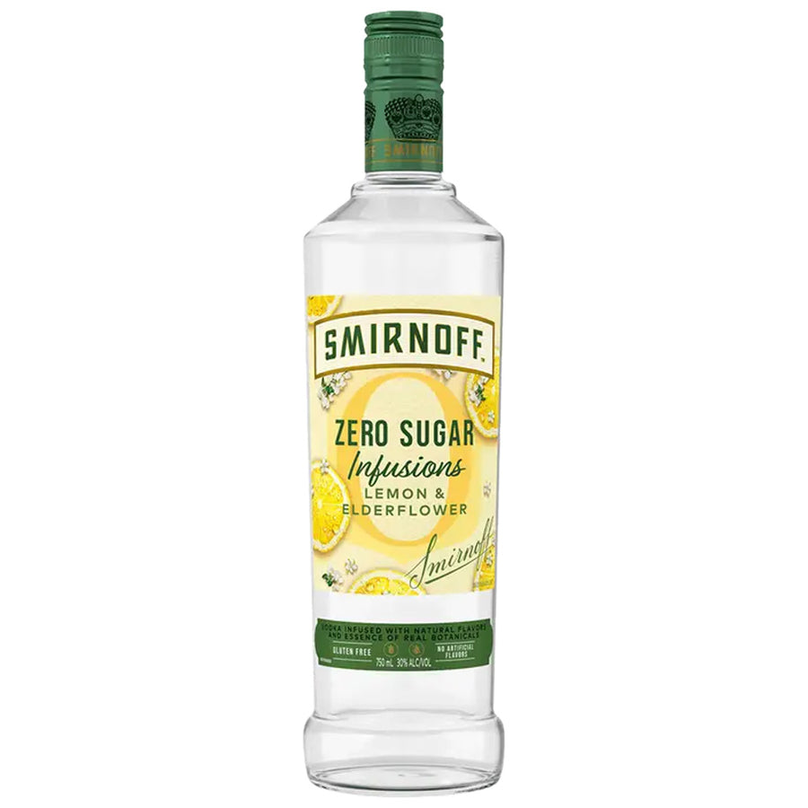 Smirnoff Zero Sugar Infusions Lemon & Elderflower Vodka