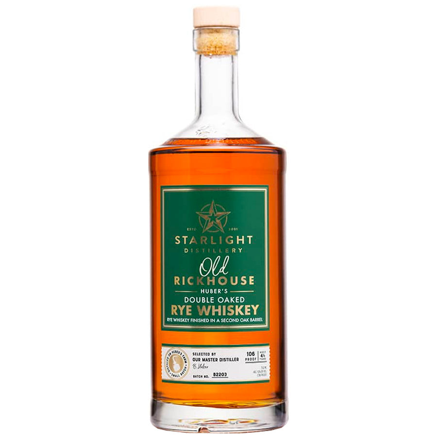 Starlight Distillery Double Oaked Old Rickhouse Rye Whiskey