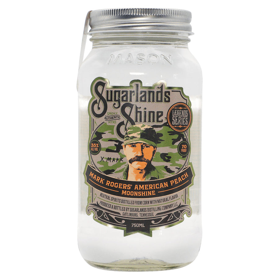 Sugarlands Shine Mark Rogers' American Peach Moonshine