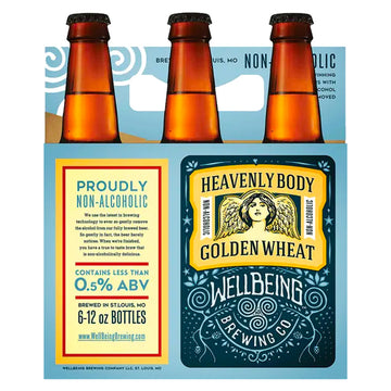 WellBeing Heavenly Body Golden Wheat NA Beer 6pk/12oz Bottles