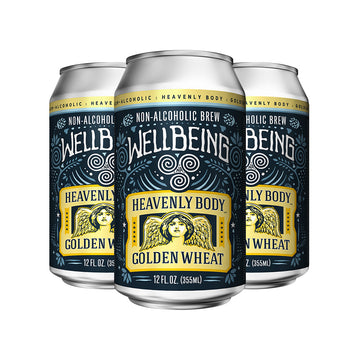 WellBeing Heavenly Body Golden Wheat NA Beer 4pk/12oz Cans