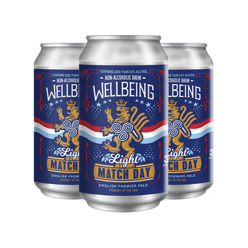 WellBeing Match Day Light NA Beer 6pk/12oz Cans