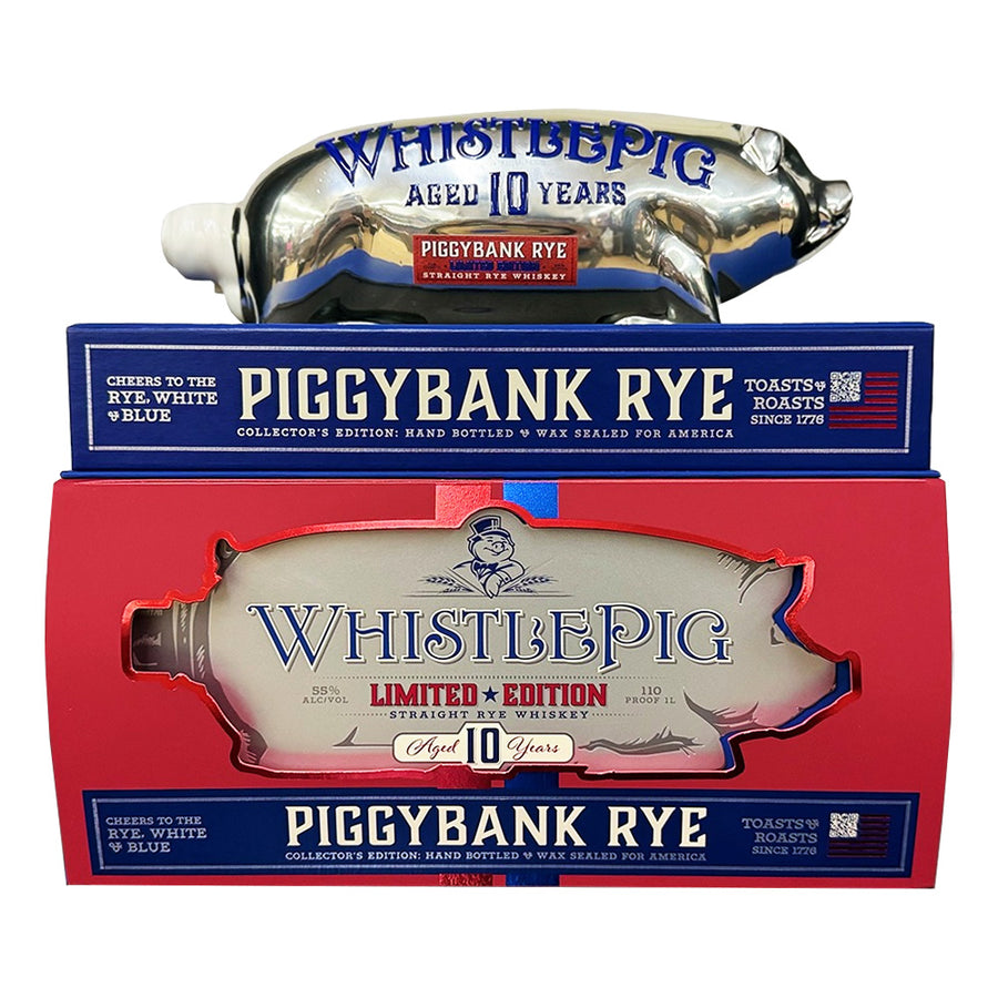 ウィスキー10年熟成　WhistlePig PiggyBank Rye WhistlePig Rye White & Blue 10yr PiggyBank Rye – InternetWines.com