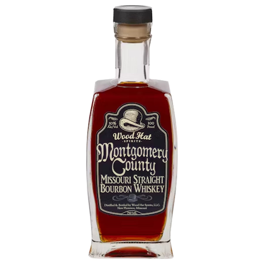 Wood Hat Montgomery County Missouri Straight Bourbon Whiskey 100 Proof