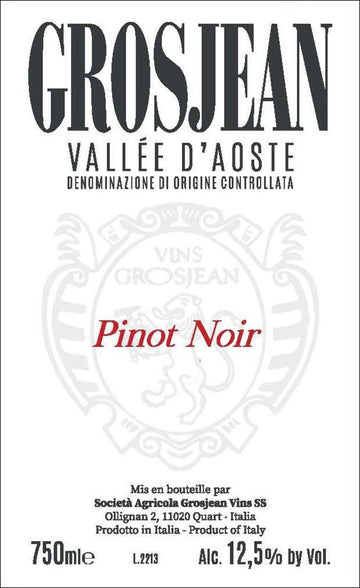 Grosjean Vallee d'Aoste Pinot Noir 2021