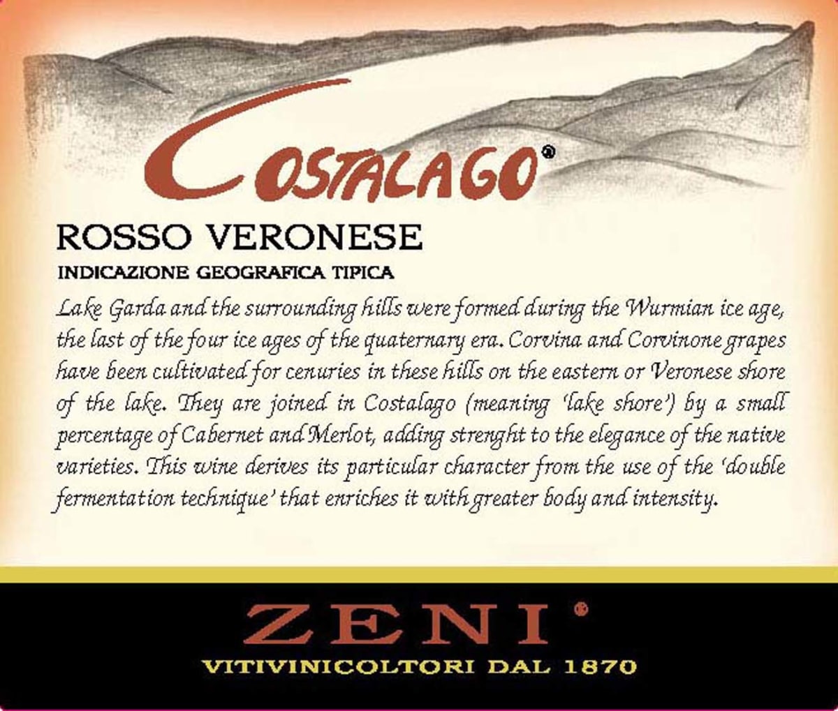 Zeni Costalago Rosso Veronese 2018 – InternetWines.com