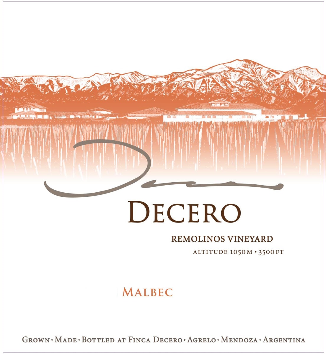 Finca Decero Remolinos Vineyard Malbec 2019 InternetWines