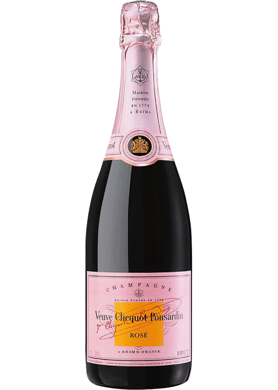 rose champagne bottle