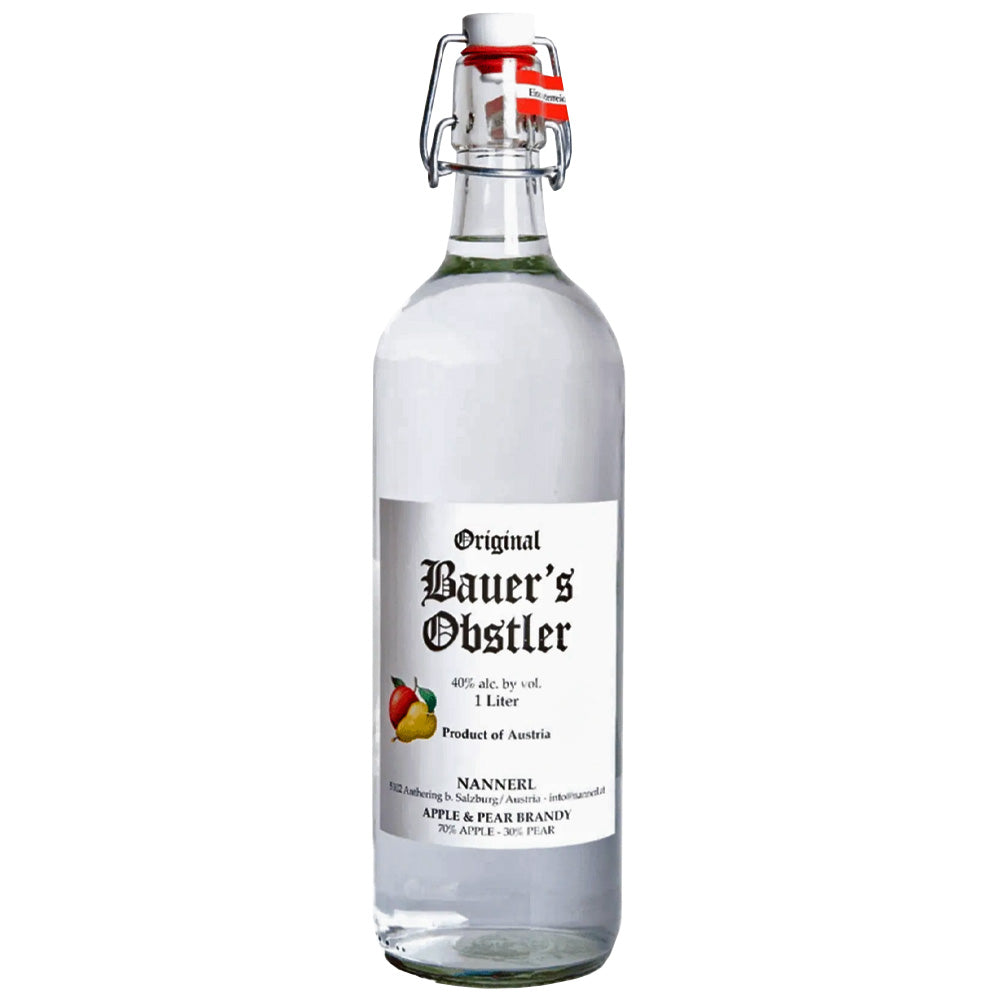Bauer's Obstler Apple & Pear Brandy - 1 Liter – InternetWines.com
