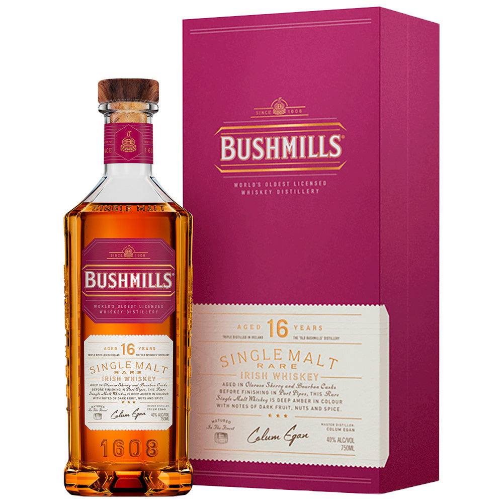 ウイスキー Bushmills 16 Years Old Single Malt Irish Bushmills 16yr Single Malt Irish Whiskey – InternetWines.com