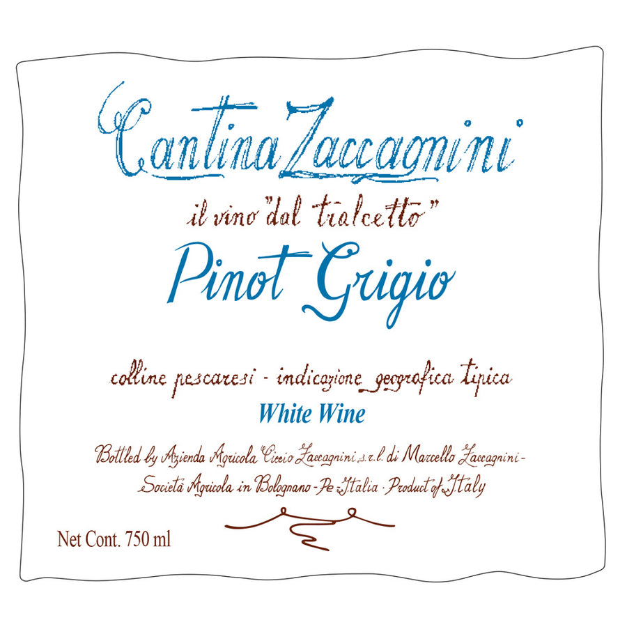 Cantina Zaccagnini dal Tralcetto Pinot Grigio 2019