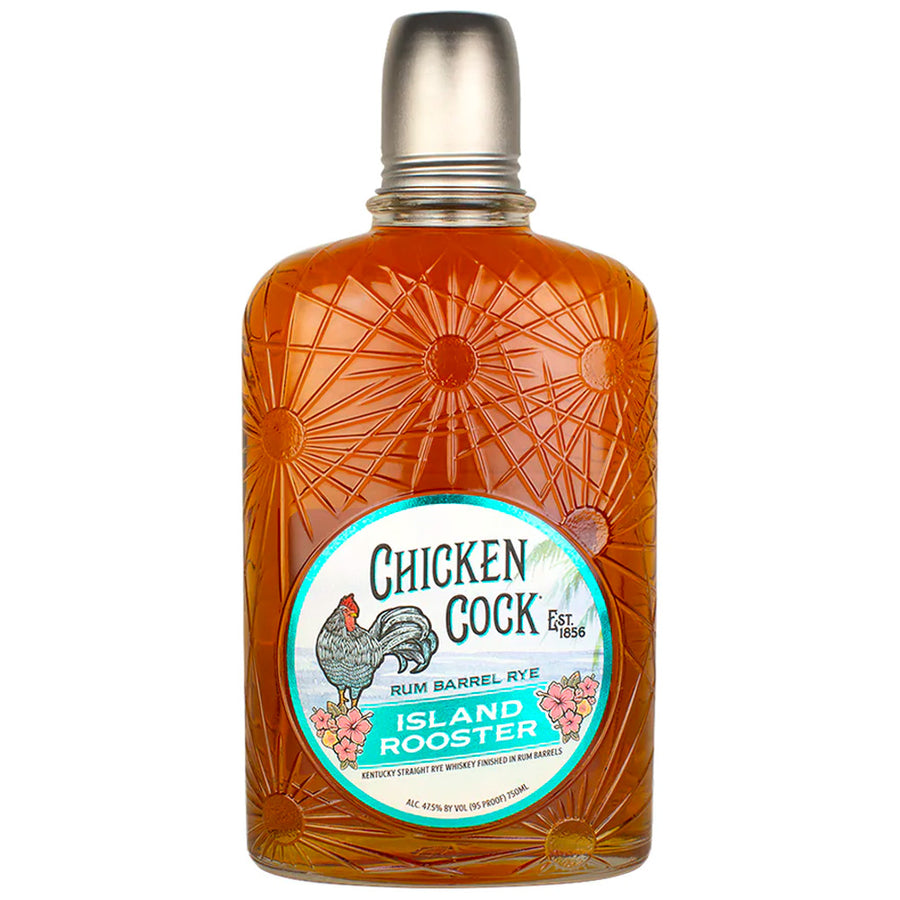 Chicken Cock Island Rooster Rum Barrel Rye Whiskey