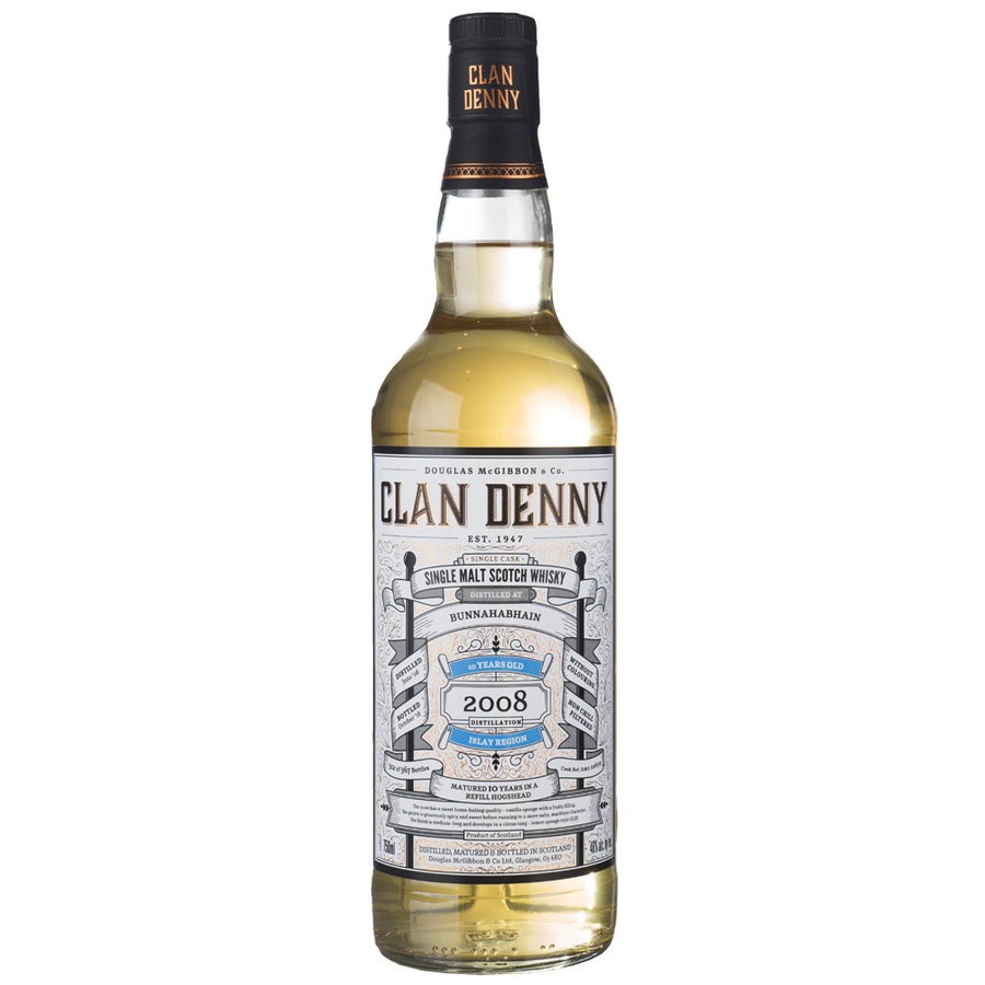 Clan Denny Bunnahabhain 10yr Single Malt Scotch