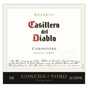 Concha y Toro Casillero Del Diablo Carmenere 2017