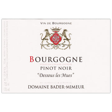 Domaine Bader-Mimeur Bourgogne Pinot Noir 2018