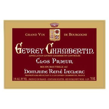 Domaine Rene Leclerc Gevrey-Chambertin Clos Prieur 2015