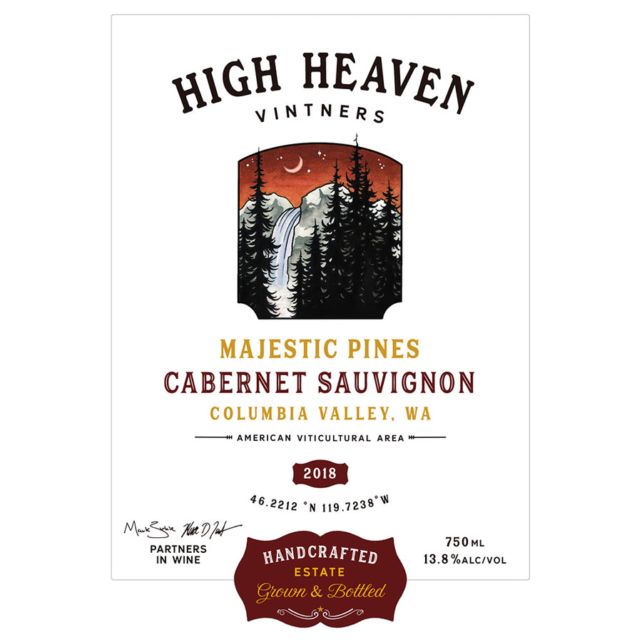 High Heaven Vintners Majestic Pines Cabernet Sauvignon 2018