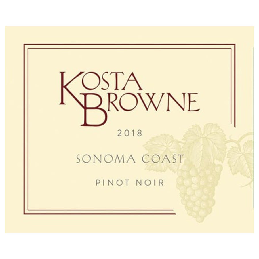 Kosta Browne Sonoma Coast Pinot Noir 2018