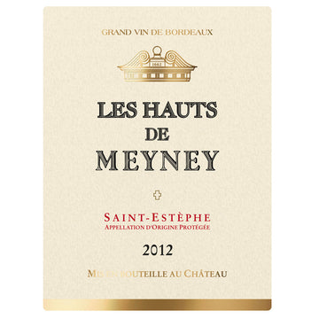 Les Hauts de Meyney St.-Estephe 2012
