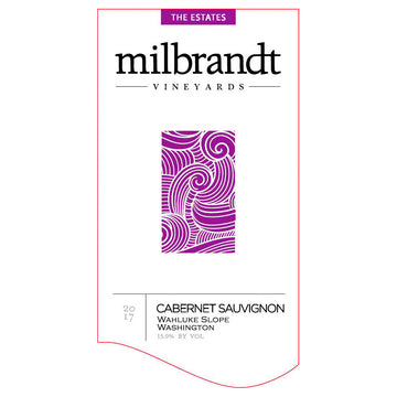Milbrandt The Estate 2017 Cabernet Sauvignon Wahluke Slope