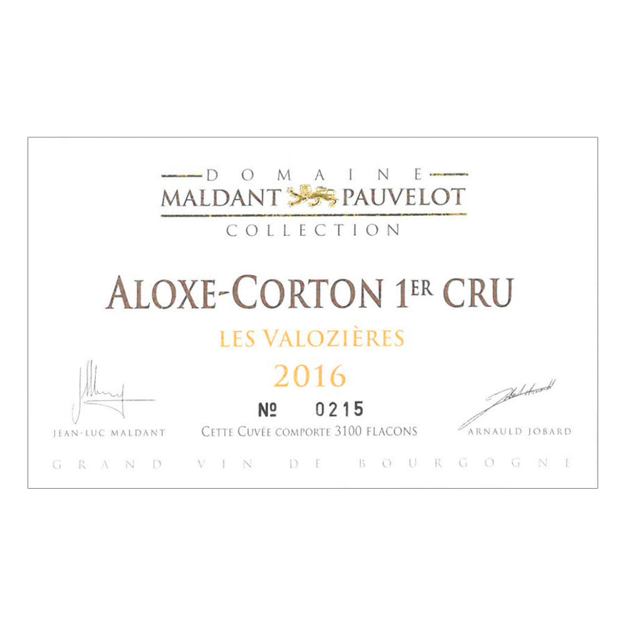 Domaine Maldant Pauvelot Aloxe-Corton 1er Cru Les Valozieres 2016